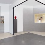 E.Motions interior tiles in the shade Urban Grey used in an art gallery
