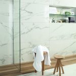 Anima select marble effect tiles in a bathroom