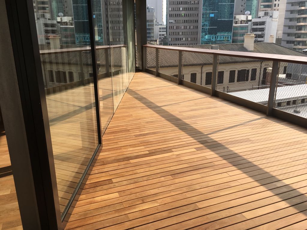 rooftop hardwood decking