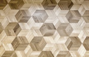 Patterned wood flooring